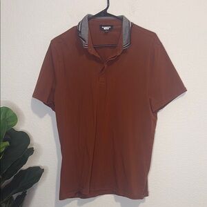 Express Men's Brown polo Shirt Large